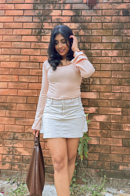 Caramel Macchiato Crop Top