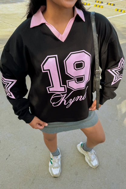 Superstar Oversized Jersey Black