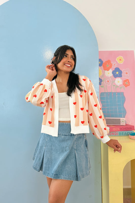 Blush Heart Cardigan
