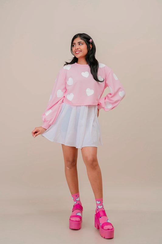 Pink Crush Balloon Sleeve Pullover