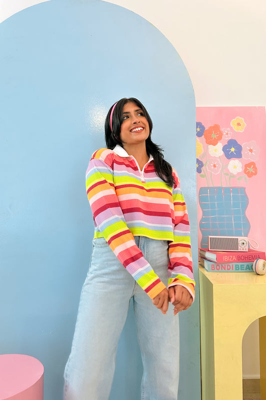 Rainbow Whimsy Pullover