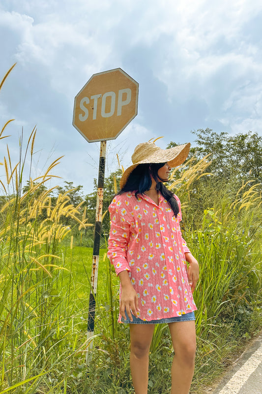 Morning Bloom Oversize Shirt