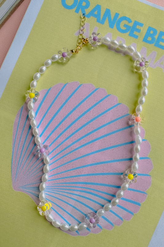 Pearl Petal Necklace