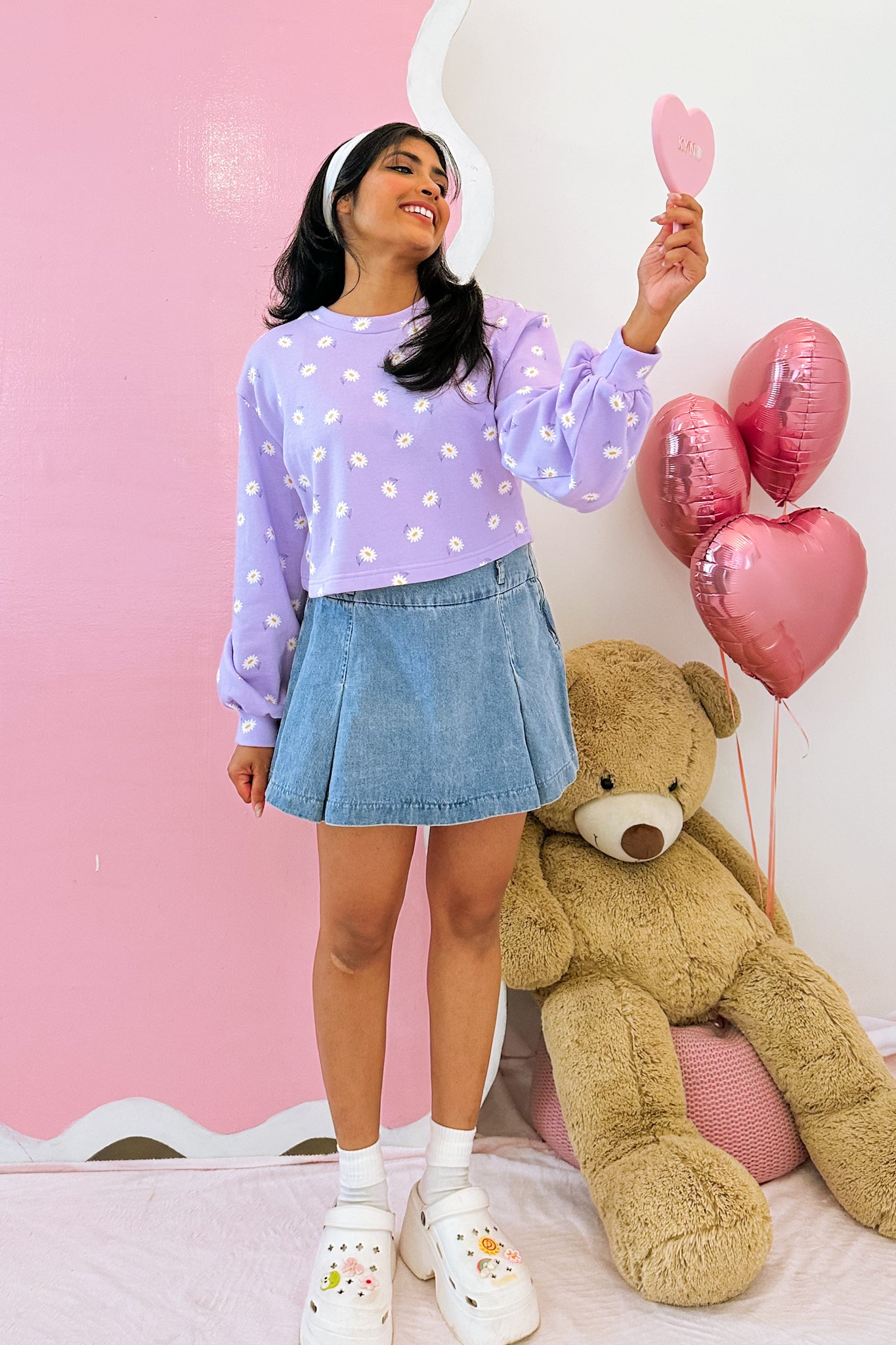 Little Daisy Crop Pullover