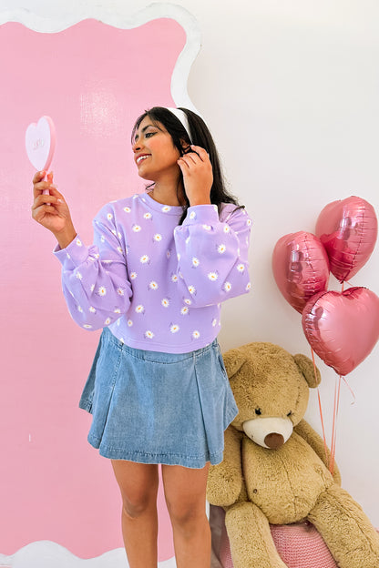 Little Daisy Crop Pullover