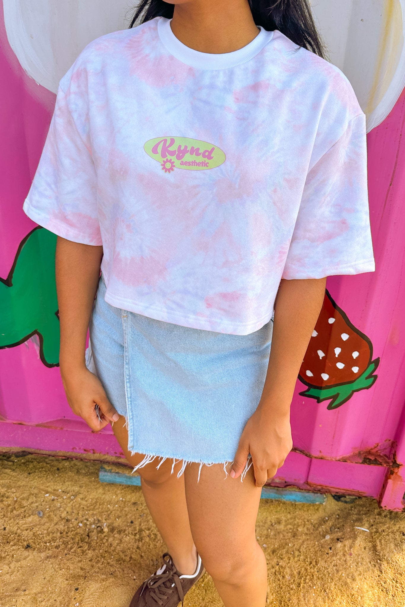 Sugar Cloud Crop Tee