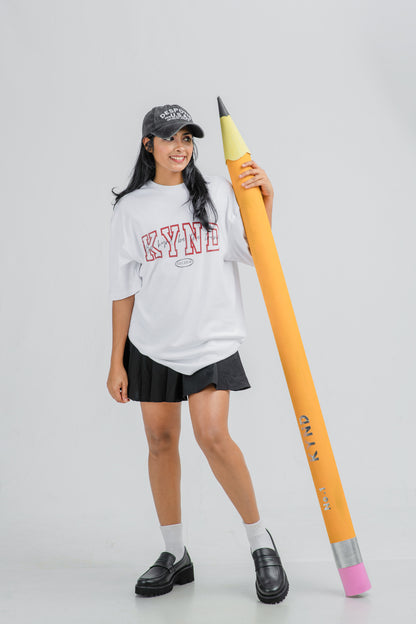 Kynd Vintage Varsity Oversize Unisex T Shirt