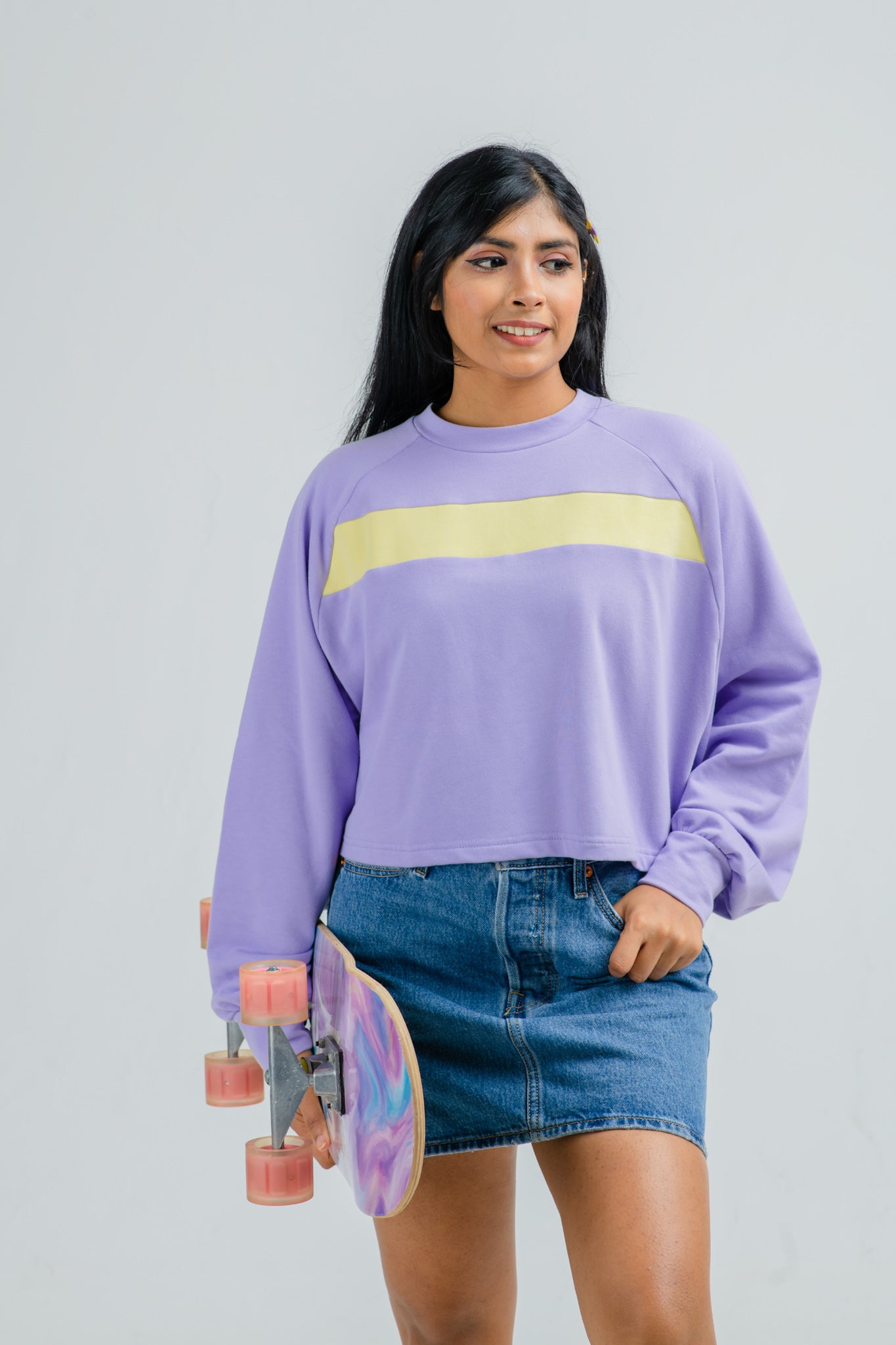 Purple Streak Pullover