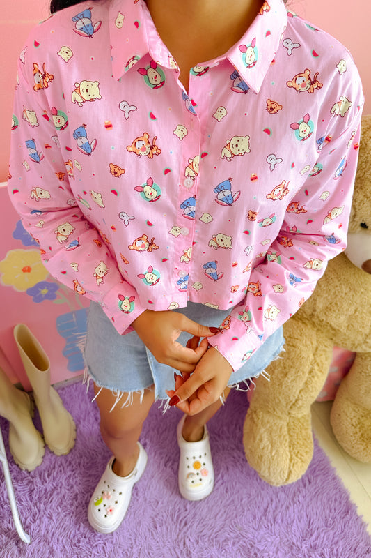 Playdate Pink Crop Shirt