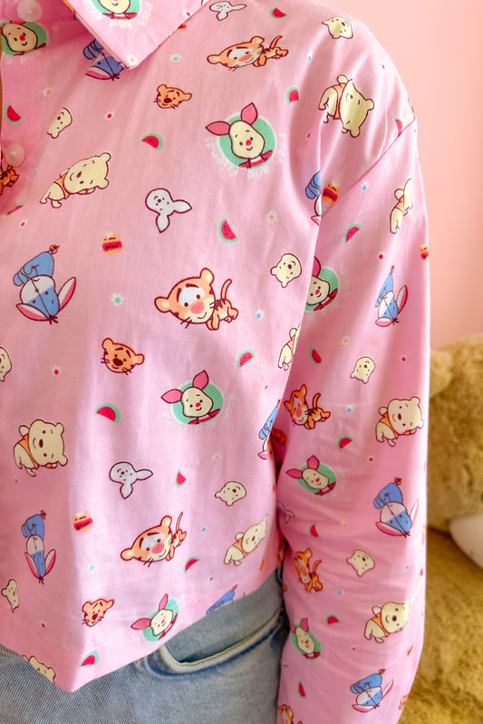 Playdate Pink Crop Shirt