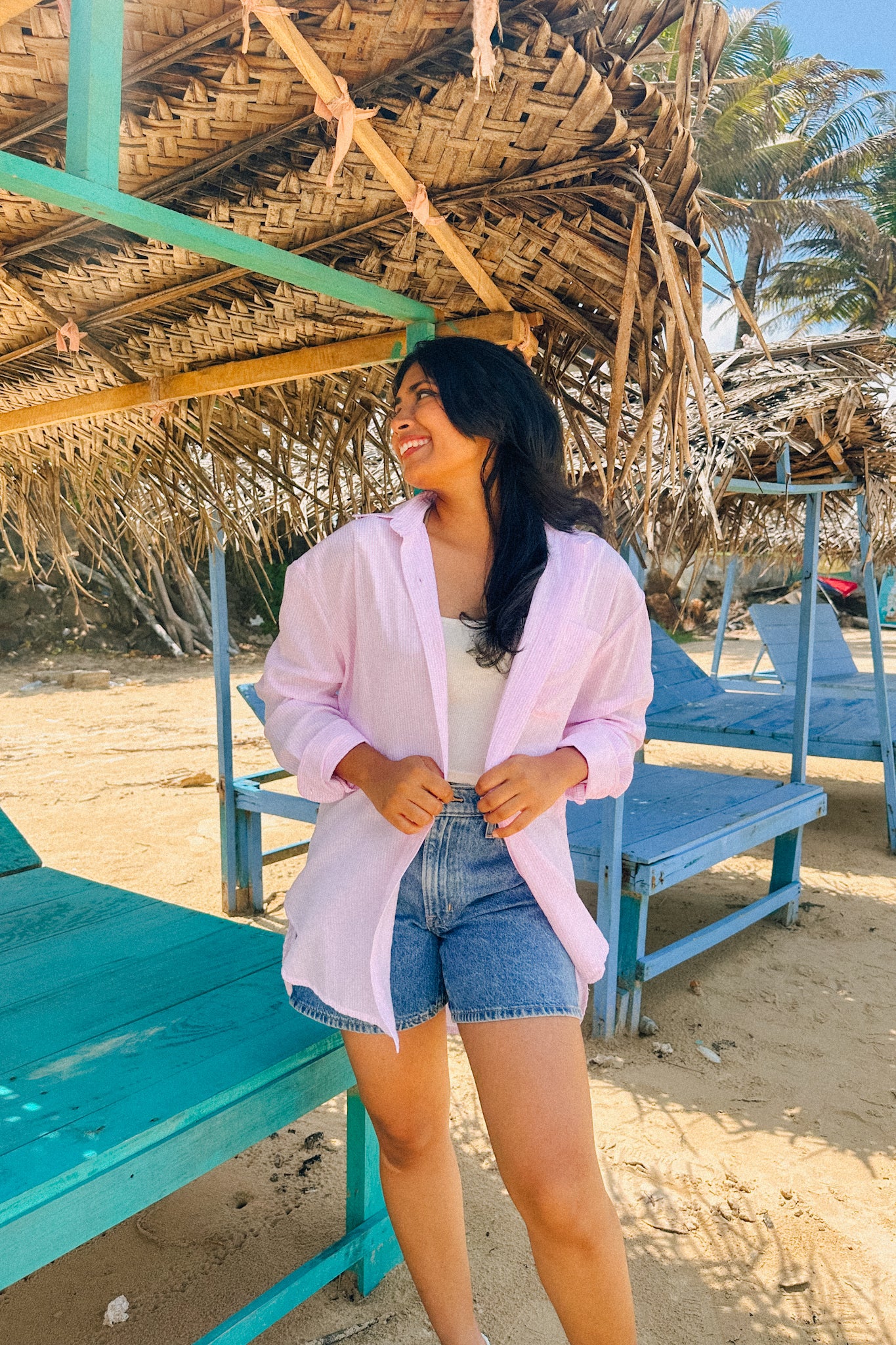 Sunset Blush Oversize Shirt