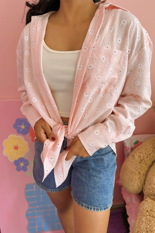 Sunset Bloom Oversize Shirt