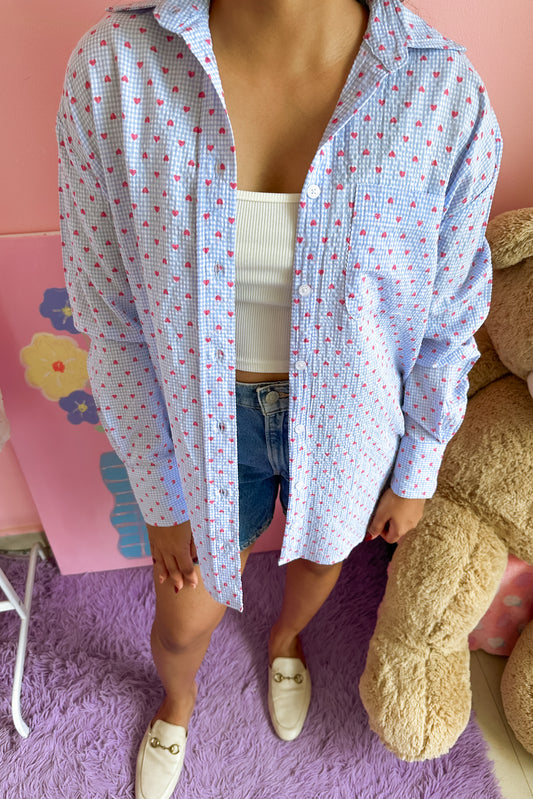 Sky Kisses Oversize Shirt