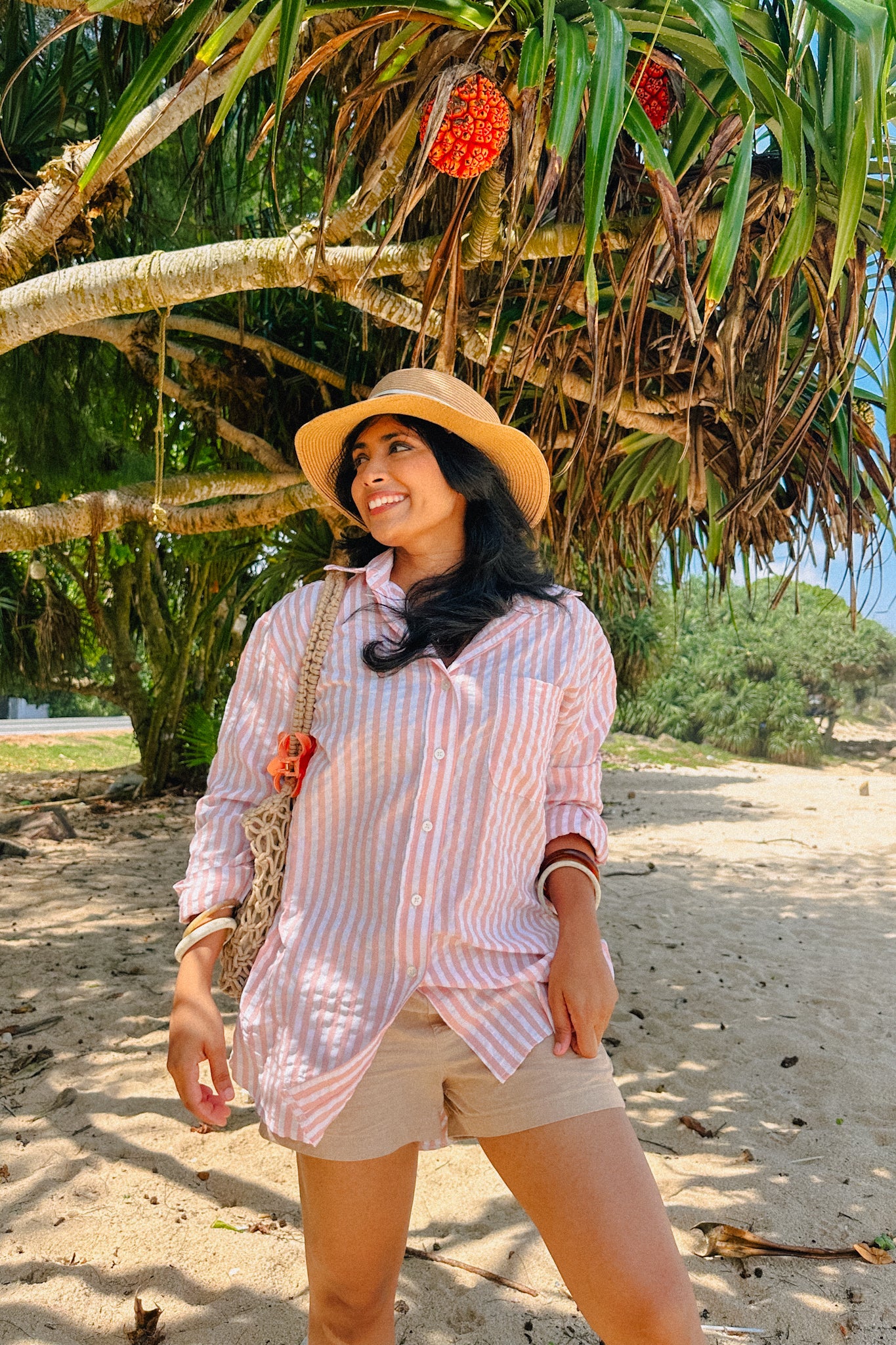 Palm Blush Oversize Shirt