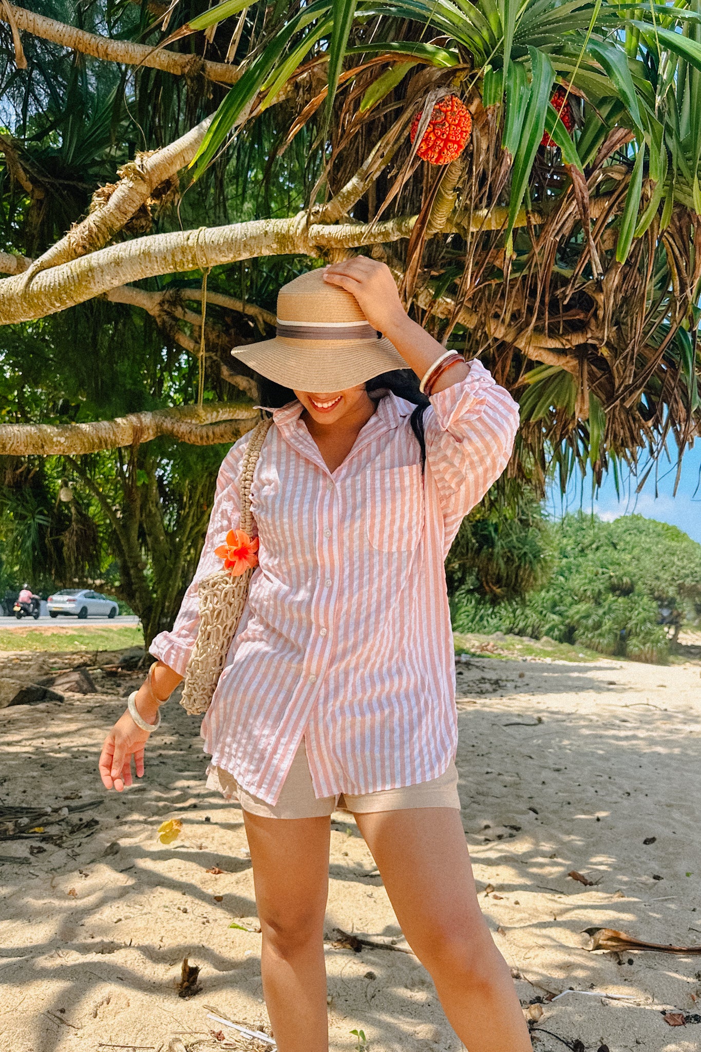 Palm Blush Oversize Shirt