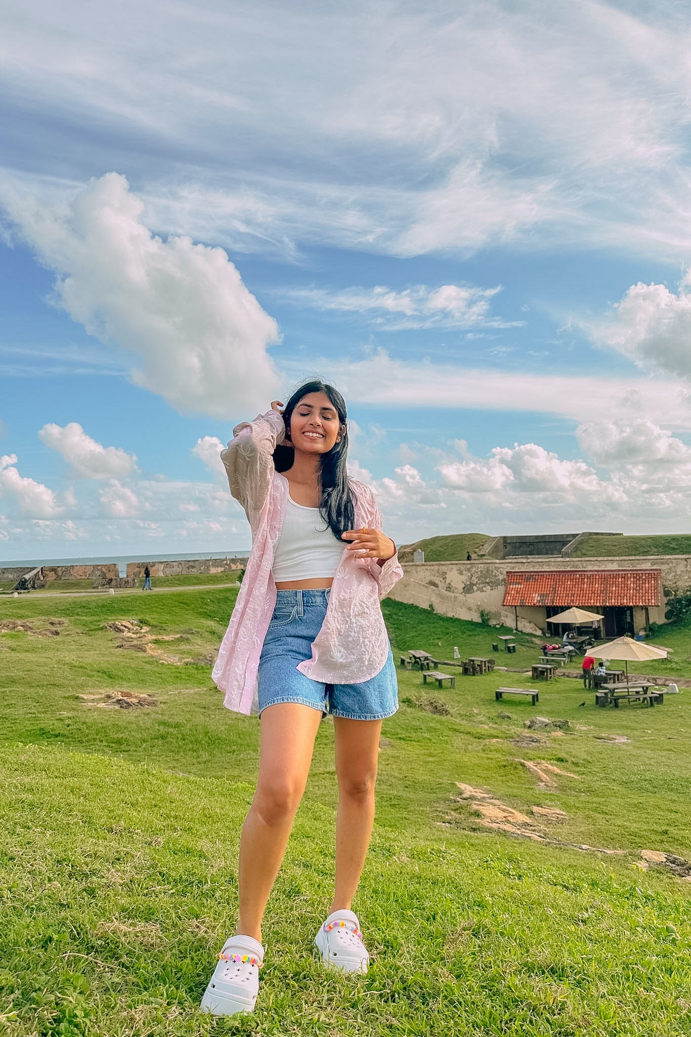 Tropical Blush Oversize Shirt