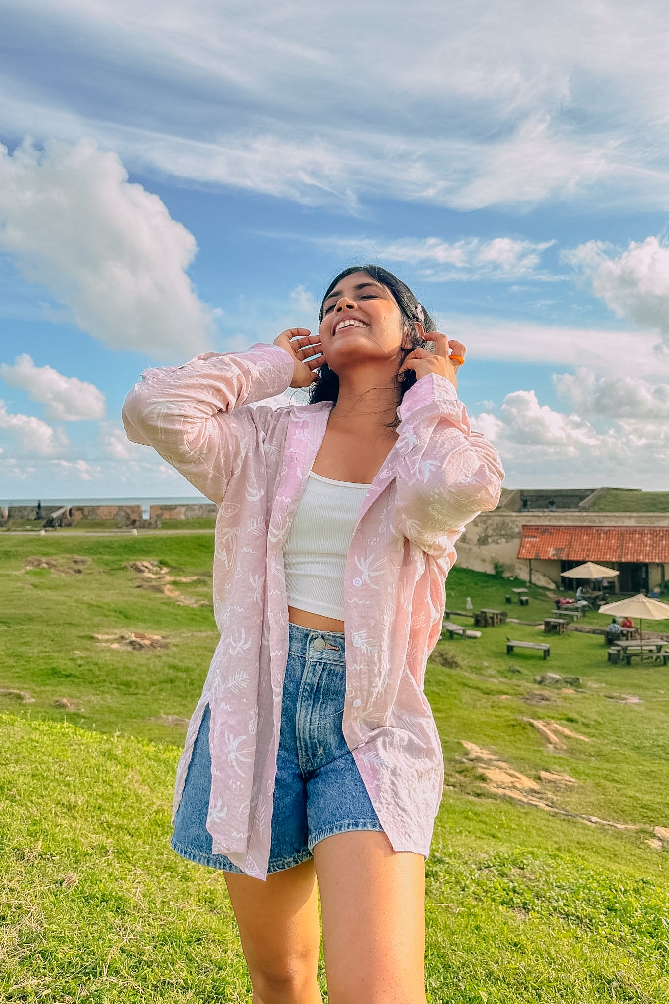 Tropical Blush Oversize Shirt