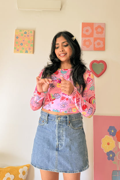 Fairy Floss Crop Top