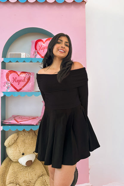 True Love Black Off Shoulder Top